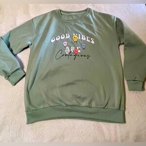 SHEIN Good Vibes Sweatshirt